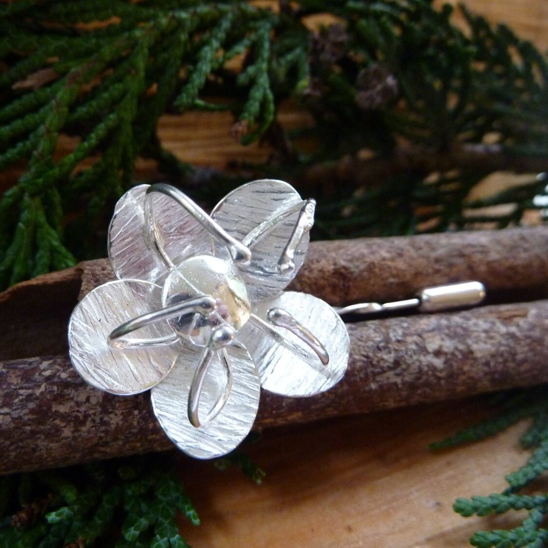 Passionsblumen-Brosche Echtes 925Er Silber von Bellisful