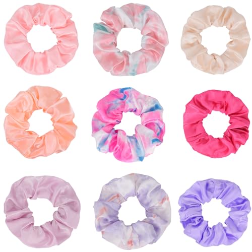 Bellisia Scrunchies für Damen Haargummis Haargummi Haargummis Satin Haar Scrunchie Elastische Bobbles Haarbänder Haarschmuck Pferdeschwanz Halter 9Pcs Bellisia Scrunchies für Damen Haargummis Haargummi Haargummis Satin Haar Scrunchie Elastische Bobbles Haarbänder Haarschmuck Pferdeschwanz Halter 9Pcs von Bellisia
