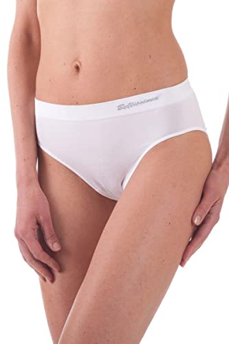BELLISSIMA Damen-Slip Mikrofaser Art Slip 014 Farbe E Größe wählbar, Weiß, M/L von Bellissima