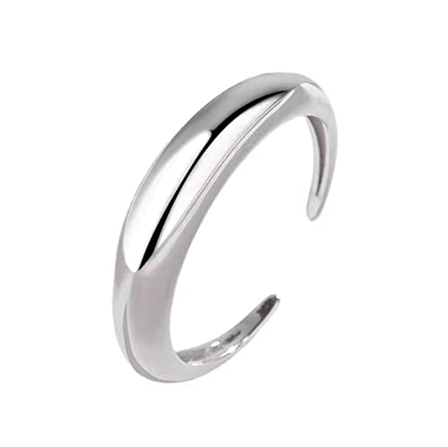 Bellitia Jewelry 925 Sterling Silber Verstellbarer Damen Ring, Halbmond Ring Personalisierter Schmuck von Bellitia Jewelry