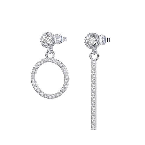 Bellitia Jewelry Mode Asymmetrische Ohrringe Glänzend Zirkonia Ohrstecker Ohrhänger 925 Sterling Silber Design Stab Kreis Bellitia Jewelry Mode Asymmetrische Ohrringe Glänzend Zirkonia Ohrstecker Ohrhänger 925 Sterling Silber Design Stab Kreis von Bellitia Jewelry