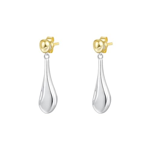 Bellitia Jewelry Wassertropfen Ohrringe Sterling Silber 925 Hängend Dangle Earrings für Frauen Freundin Mama von Bellitia Jewelry