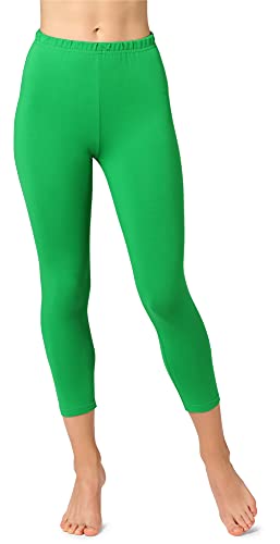 Bellivalini Damen 3/4 Leggings aus Baumwolle BLV50-156 (Grün,L) von Bellivalini