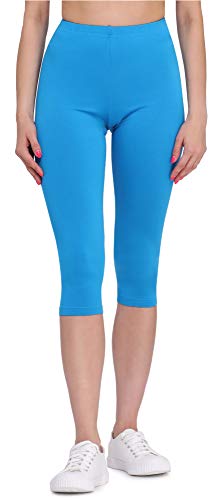 Bellivalini Damen 3/4 Leggings aus Viskose BLV50-148 (Blau, M) von Bellivalini