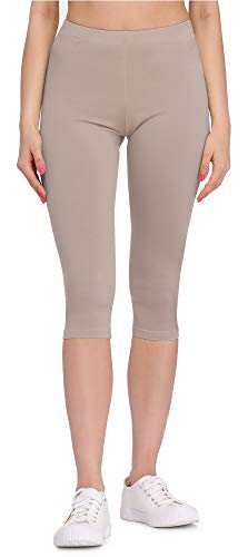 Bellivalini Damen 3/4 Leggings aus Viskose BLV50-148 (Caffelate, S) von Bellivalini