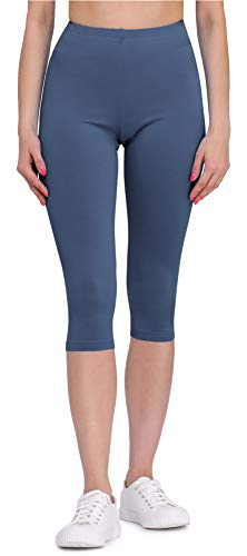 Bellivalini Damen 3/4 Leggings aus Viskose BLV50-148 (Jeans, M) von Bellivalini