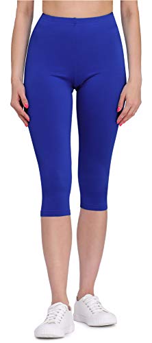 Bellivalini Damen Leggings Bequeme und atmungsaktiv Leggings 3/4 aus Viskose BLV50-148 (Kobalt, L) von Bellivalini