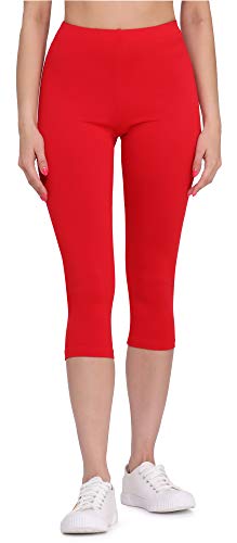 Bellivalini Damen 3/4 Leggings aus Viskose BLV50-148 (Rot, L) von Bellivalini