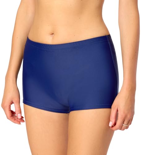 Bellivalini Damen Badeshorts Bikinihose Bademode Badehose Bikini Unterteil Schwimmshorts BLVLeila (Dunkelblau, XXL) von Bellivalini
