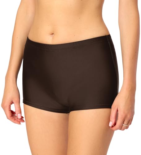 Bellivalini Damen Badeshorts Bikinihose Bademode Badehose Bikini Unterteil Schwimmshorts BLVLeila (Espresso, XL) von Bellivalini
