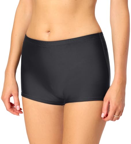 Bellivalini Damen Badeshorts Bikinihose Bademode Badehose Bikini Unterteil Schwimmshorts BLVLeila (Graphit, XXL) von Bellivalini