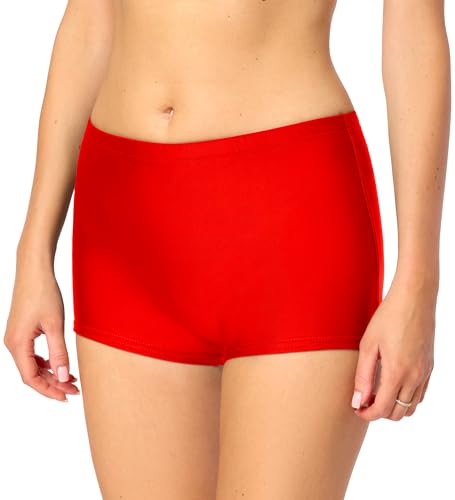Bellivalini Damen Badeshorts Bikinihose Bademode Badehose Bikini Unterteil Schwimmshorts BLVLeila (Rotmantel, XS) von Bellivalini