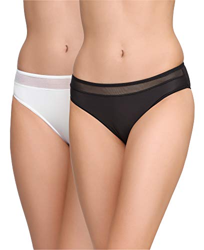 Bellivalini Damen Klassisch Unterhose Slip BLVDA150 (Schwarz/Weiß (2Pack), 38 (Herstellergröße: M)) von Bellivalini