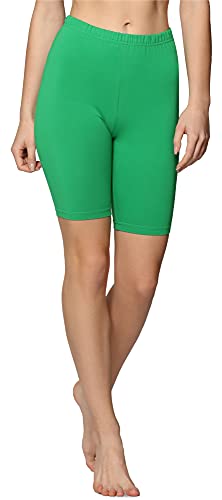 Bellivalini Damen Kurze Leggings aus Baumwolle BLV50-157 (Grün,L) von Bellivalini