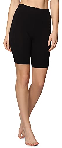 Bellivalini Damen Kurze Leggings aus Baumwolle BLV50-157 (Schwarz, XL) von Bellivalini