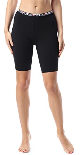 Bellivalini Damen Kurze Leggings aus Baumwolle Radlerhose Sportleggings Sporthose BLV50-179 (Schwarz, L) von Bellivalini