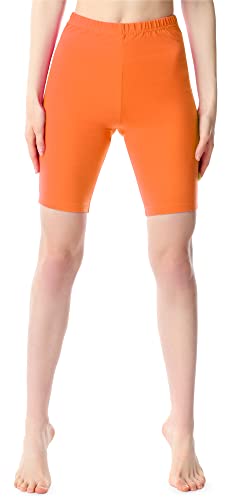 Bellivalini Damen Kurze Leggings aus Baumwolle BLV50-200 (Orange, XS) von Bellivalini