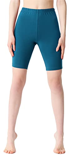 Bellivalini Damen Kurze Leggings aus Baumwolle BLV50-200 (Smaragdgrün, M) von Bellivalini