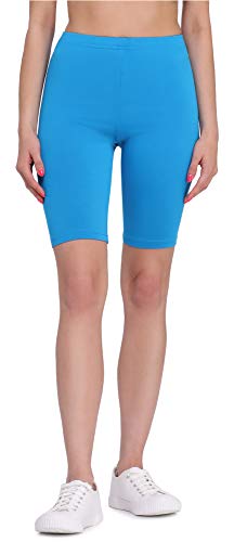 Bellivalini Damen Kurze Leggings aus Viskose BLV50-149 (Blau, L) von Bellivalini