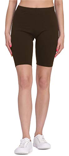 Bellivalini Damen Kurze Leggings aus Viskose BLV50-149 (Braun, XL) von Bellivalini