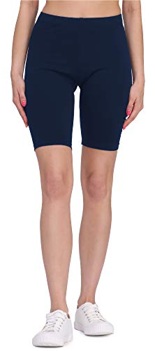 Bellivalini Damen Kurze Leggings aus Viskose BLV50-149 (Dunkelblau, L) von Bellivalini