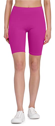 Bellivalini Kurze Leggings Damen aus Viskose Bequeme und atmungsaktiv Leggings Kurz für Sommer BLV50-149 (Fuchsie-2, M) von Bellivalini