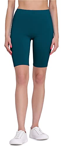 Bellivalini Damen Kurze Leggings aus Viskose BLV50-149 (Smaragdgrün, 3XL) von Bellivalini