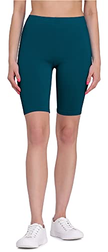 Bellivalini Damen Kurze Leggings aus Viskose BLV50-149 (Smaragdgrün, L) von Bellivalini