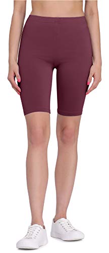 Bellivalini Damen Kurze Leggings aus Viskose BLV50-149 (Weinrot, L) von Bellivalini