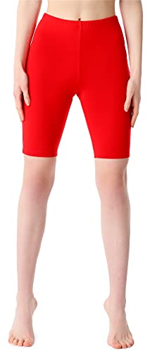 Bellivalini Damen Kurze Leggings aus Viskose BLV50-207 (Rot, M) von Bellivalini