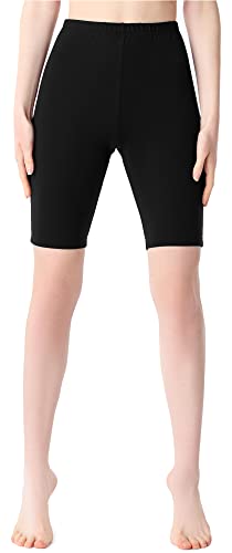 Bellivalini Damen Kurze Leggings aus Viskose BLV50-207 (Schwarz, L) von Bellivalini