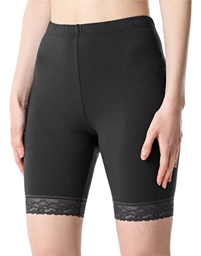 Bellivalini Damen Kurze Leggings aus Viskose mit Spitze BLV50-216 (Graphite, 4XL) von Bellivalini