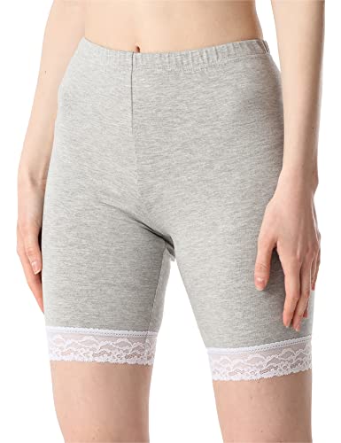 Bellivalini Damen Kurze Leggings aus Viskose mit Spitze BLV50-216 (Melange, 3XL) von Bellivalini