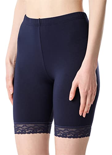 Bellivalini Damen Kurze Leggings mit Spitze BLV50-217 (Dunkelblau, XXL) von Bellivalini