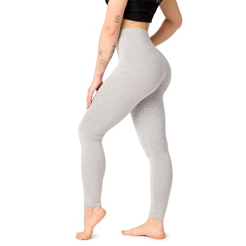 Bellivalini Damen Lange Leggings High Waist Comfort aus Viskose für Sport Yoga Gym BLV50-289 (Melange, S) von Bellivalini