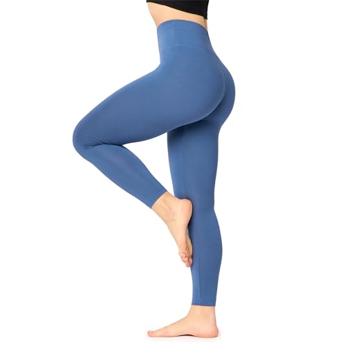 Bellivalini Damen Lange Leggings High Waist Slim aus Viskose für Sport Yoga Gym BLV50-292 (Jeans, L) von Bellivalini