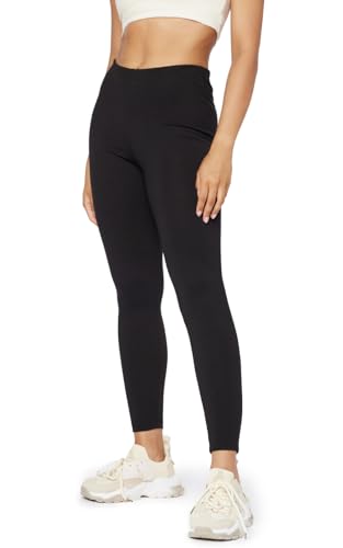 Bellivalini Damen Lange Leggings Neon 80er Jahre Sport Gym Joggen Tanz BLV50-294 (Schwarz, L) von Bellivalini