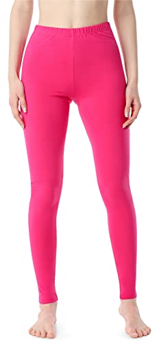 Bellivalini Damen Lange Leggings aus Baumwolle BLV50-198 (Amaranth, L) von Bellivalini