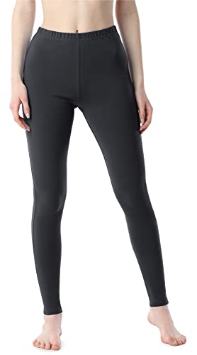 Bellivalini Damen Lange Leggings aus Baumwolle BLV50-198 (Graphit, L) von Bellivalini