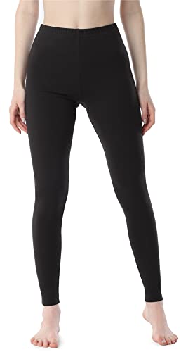 Bellivalini Damen Lange Leggings aus Baumwolle BLV50-198 (Schwarz, M) von Bellivalini