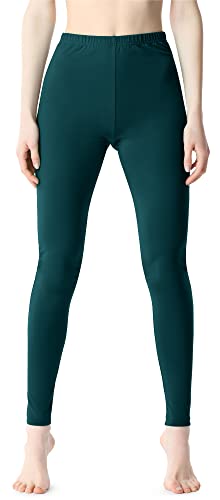 Bellivalini Damen Lange Leggings aus Baumwolle BLV50-198 (Smaragdgrün, L) von Bellivalini