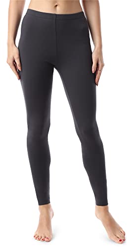 Bellivalini Damen Lange Leggings aus Bio-Baumwolle BLV50-183 (Graphite, 3XL) von Bellivalini