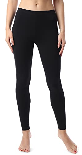 Bellivalini Damen Lange Leggings aus Bio-Baumwolle BLV50-183 (Schwarz, 4XL) von Bellivalini