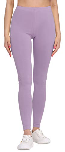 Bellivalini Damen Lange Leggings aus Viskose BLV50-147 (Hellviolett, L) von Bellivalini