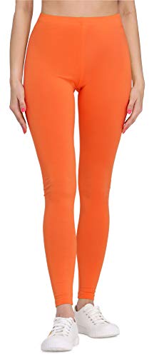 Bellivalini Damen Lange Leggings aus Viskose BLV50-147 (Orange, XL) von Bellivalini