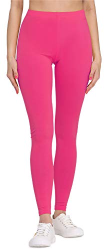 Bellivalini Leggings Damen aus Viskose Ganzjährig Bequeme Bekleidung Damen für tägliches Tragen oder Sport BLV50-147 (Rosa, M) von Bellivalini