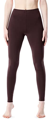 Bellivalini Damen Lange Leggings aus Viskose BLV50-203 (Braun, S) von Bellivalini