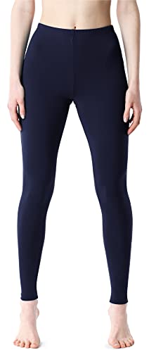 Bellivalini Damen Lange Leggings aus Viskose BLV50-203 (Dunkelblau, XL) von Bellivalini