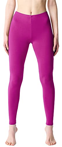 Bellivalini Damen Lange Leggings aus Viskose BLV50-203 (Fuchsie, S) von Bellivalini