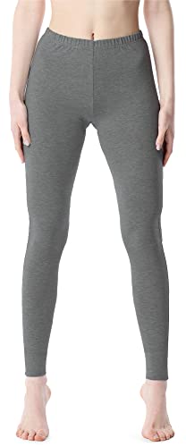 Bellivalini Damen Lange Leggings aus Viskose BLV50-203 (Mittel Melange, L) von Bellivalini